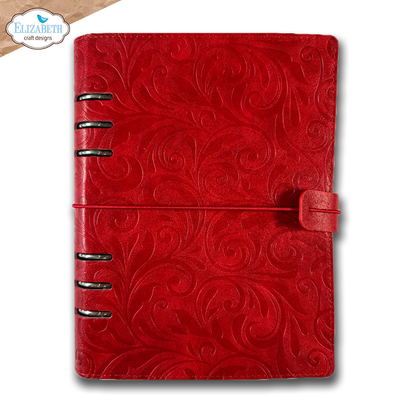 Elizabeth Craft Designs Cozy Comfort Memory Binder Festive Red Embossed by Everyday Memories