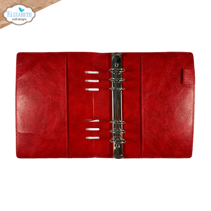 Elizabeth Craft Designs Cozy Comfort Memory Binder Festive Red Embossed by Everyday Memories