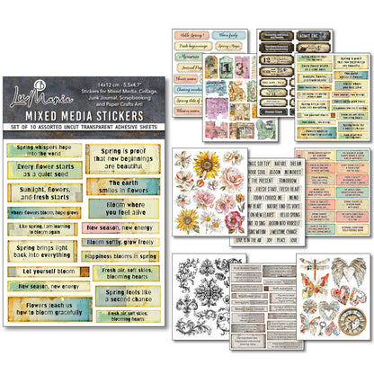 Ciao Bella The Sound of Spring Mixed Media Stickers (10pcs)