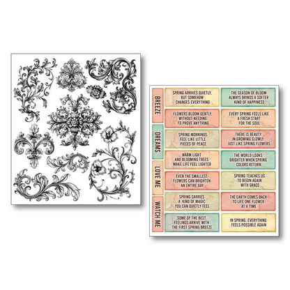Ciao Bella The Sound of Spring Mixed Media Stickers (10pcs)