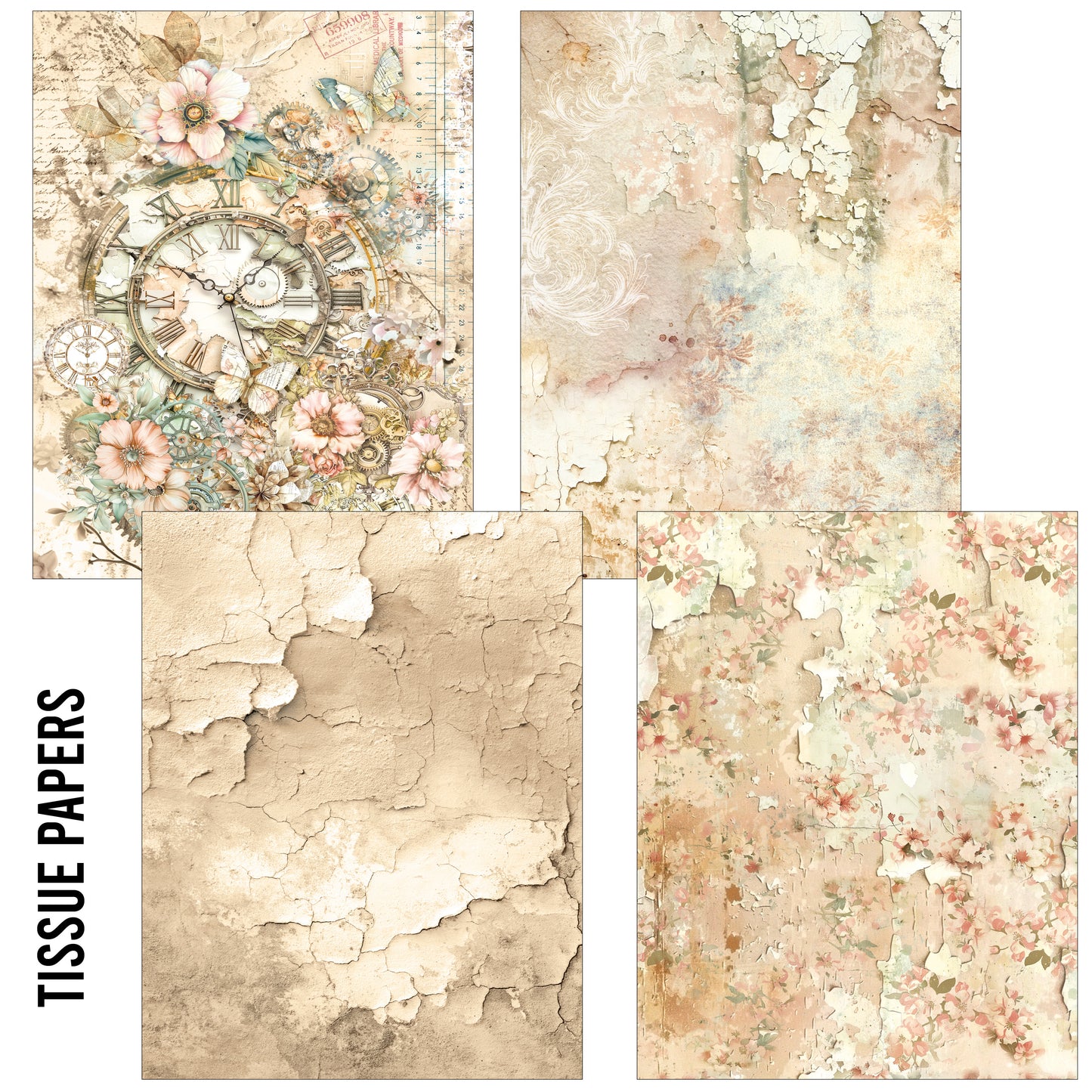 Ciao Bella Lost in Time Craftmix Mixed A5 Paper Pack (8pcs)