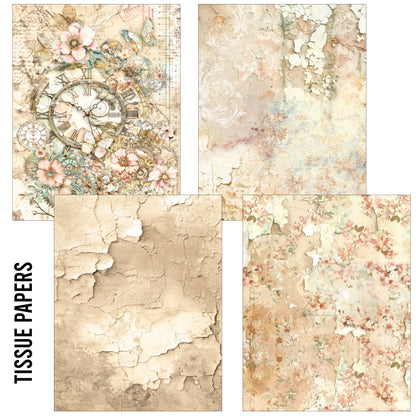 Ciao Bella Lost in Time Craftmix Mixed A5 Paper Pack (8pcs)