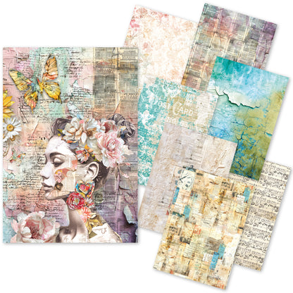 Ciao Bella The sound of Spring Craftmix Mixed A5 Paper Pack (8pcs)