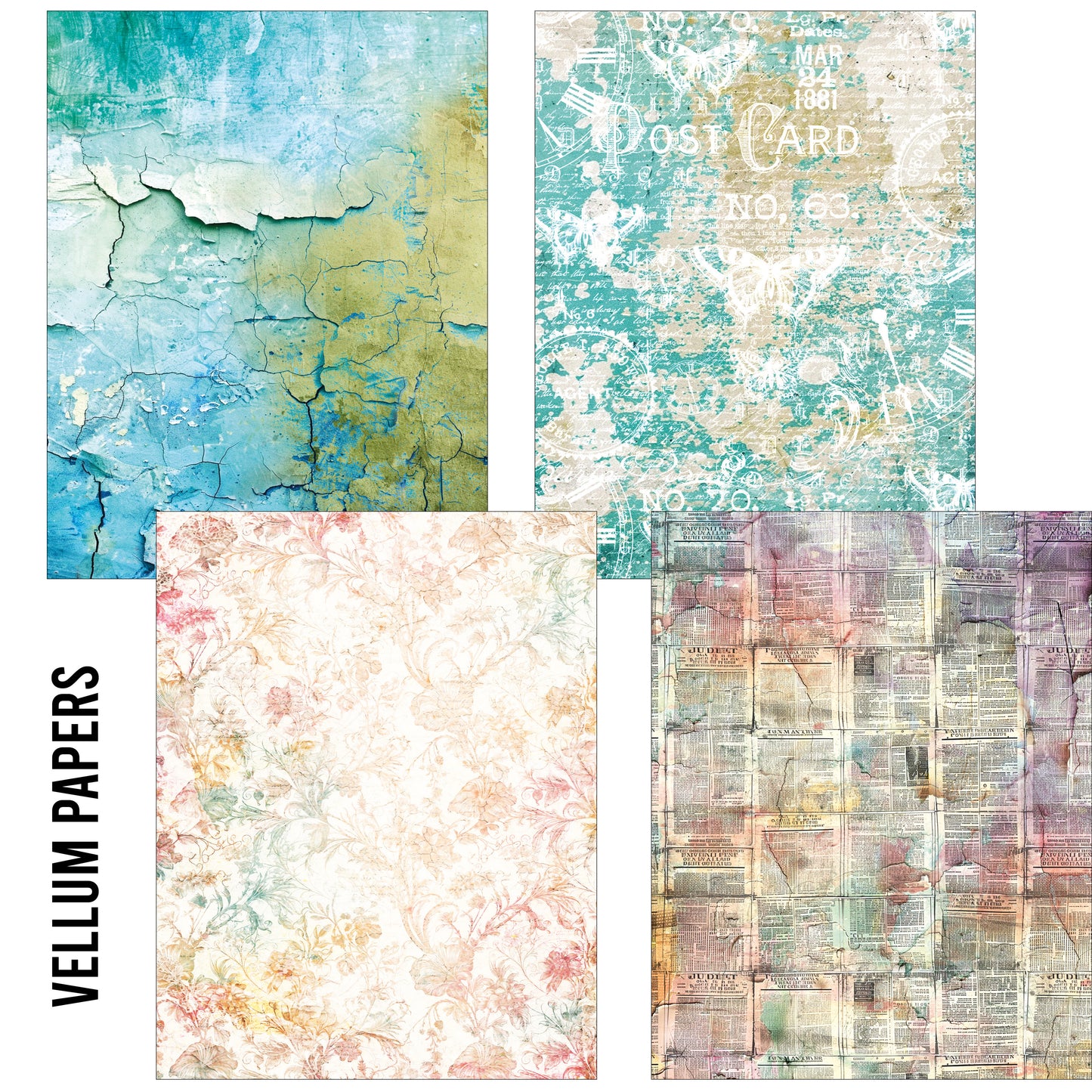 Ciao Bella The sound of Spring Craftmix Mixed A5 Paper Pack (8pcs)