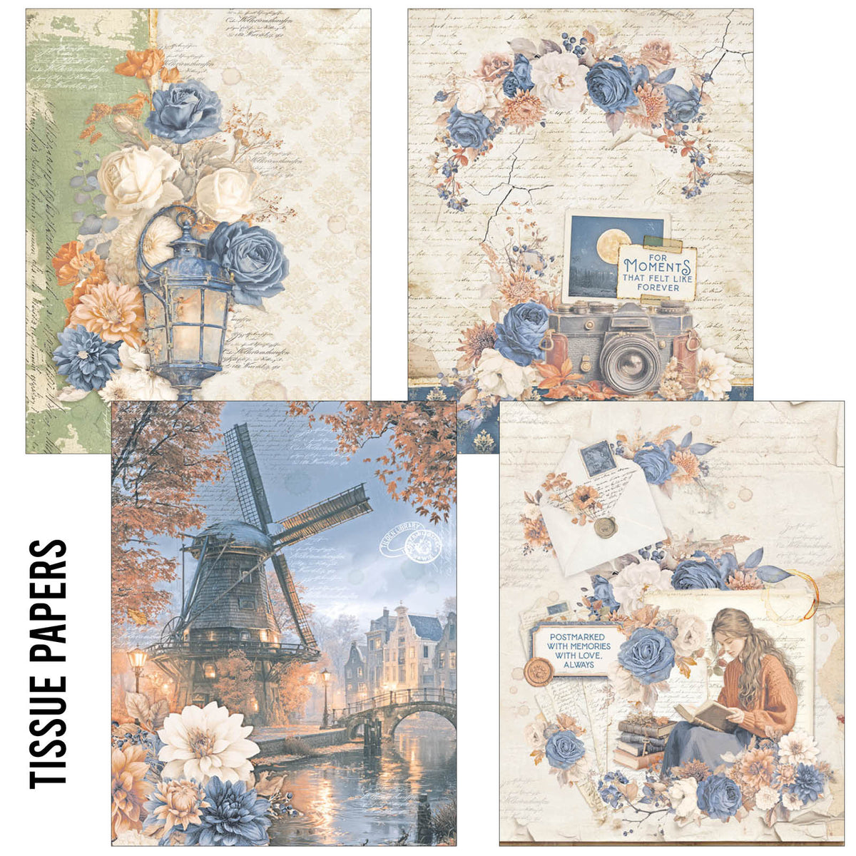 Ciao Bella Poetry Craftmix Mixed A5 Paper Pack (8pcs)
