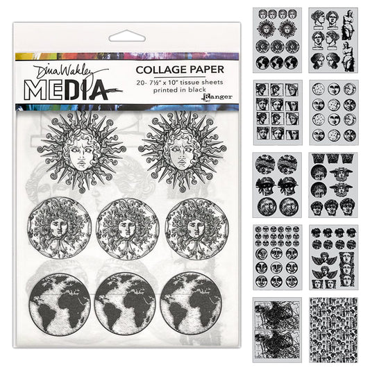 Ranger Dina Wakley MEdia Collage Paper Antiquities