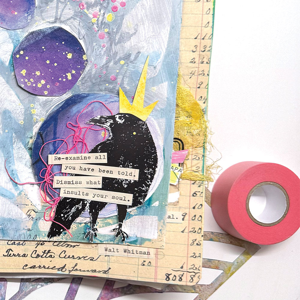 Ranger Dina Wakley MEdia Art Tape - Pink