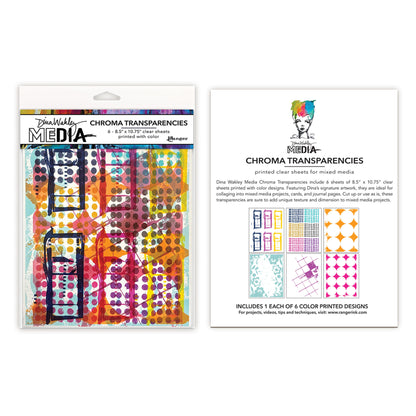 Ranger Dina Wakley Media Chroma Transparencies - Grunge Specimens