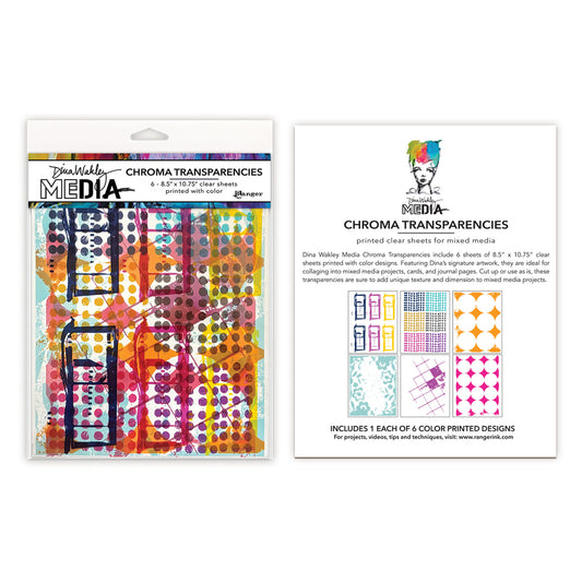 Ranger Dina Wakley Media Chroma Transparencies - Grunge Specimens