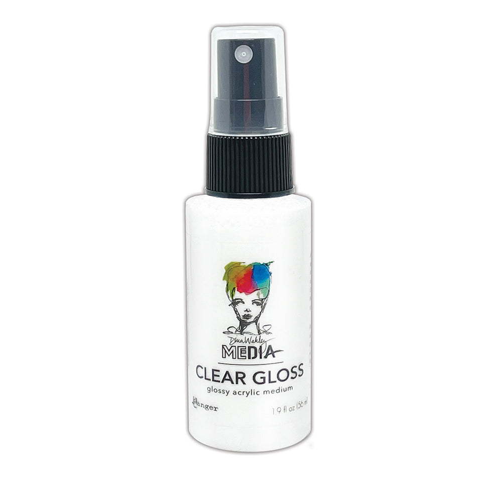Ranger Dina Wakley MEdia Gloss Spray Clear, 2oz