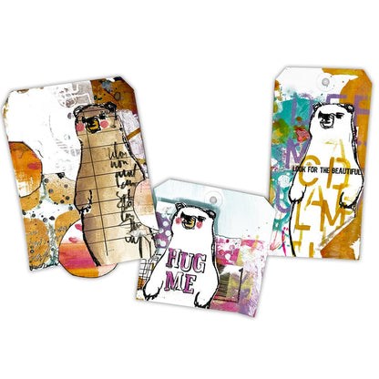 Ranger Dina Wakley MEdia Stamp - Scribbly Bears
