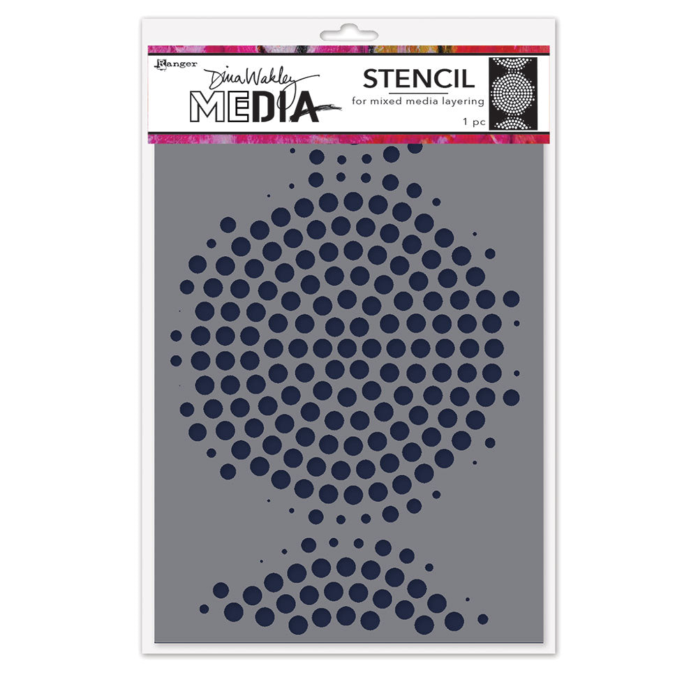Ranger Dina Wakley MEdia Stencils - Circle of Circles