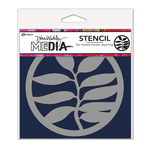 Ranger Dina Wakley MEdia Stencil - A Frond Coaster