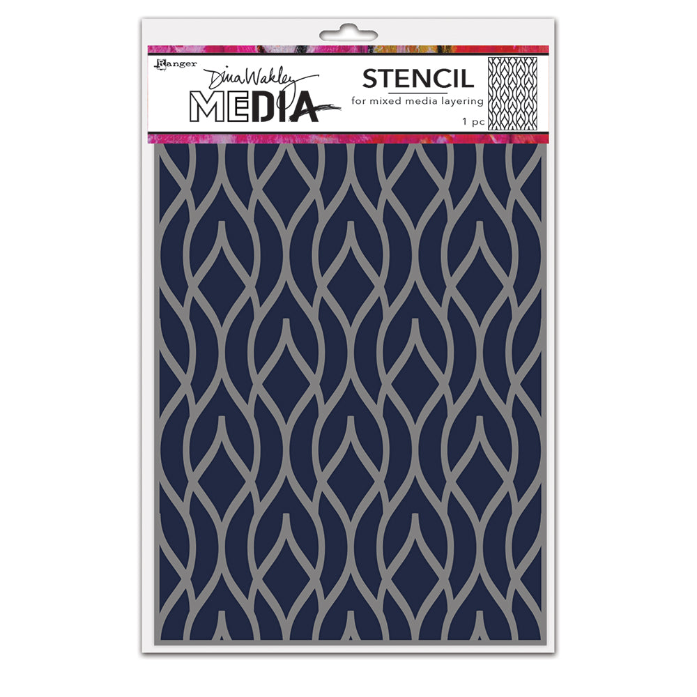 Ranger Dina Wakley Media Cling Stencils - Pointy Fence