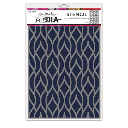 Ranger Dina Wakley Media Cling Stencils - Pointy Fence
