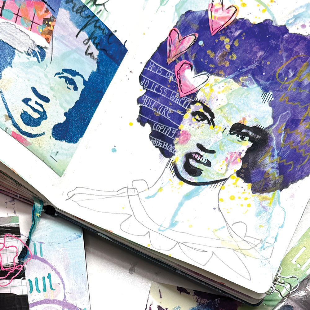 Ranger Dina Wakley MEdia Stencils Bundle - Create Yourself & Proud Woman