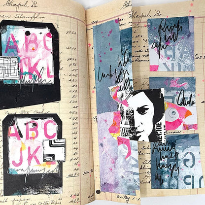 Ranger Dina Wakley MEdia Stencil - School Style Alpha