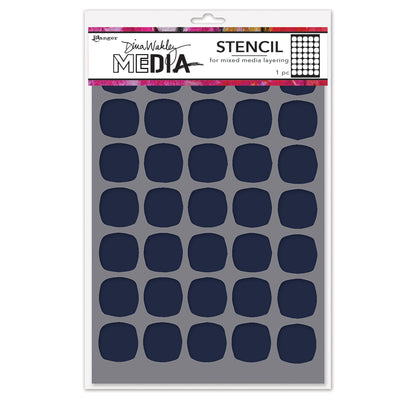 Ranger Dina Wakley MEdia Stencils - Small Squovals