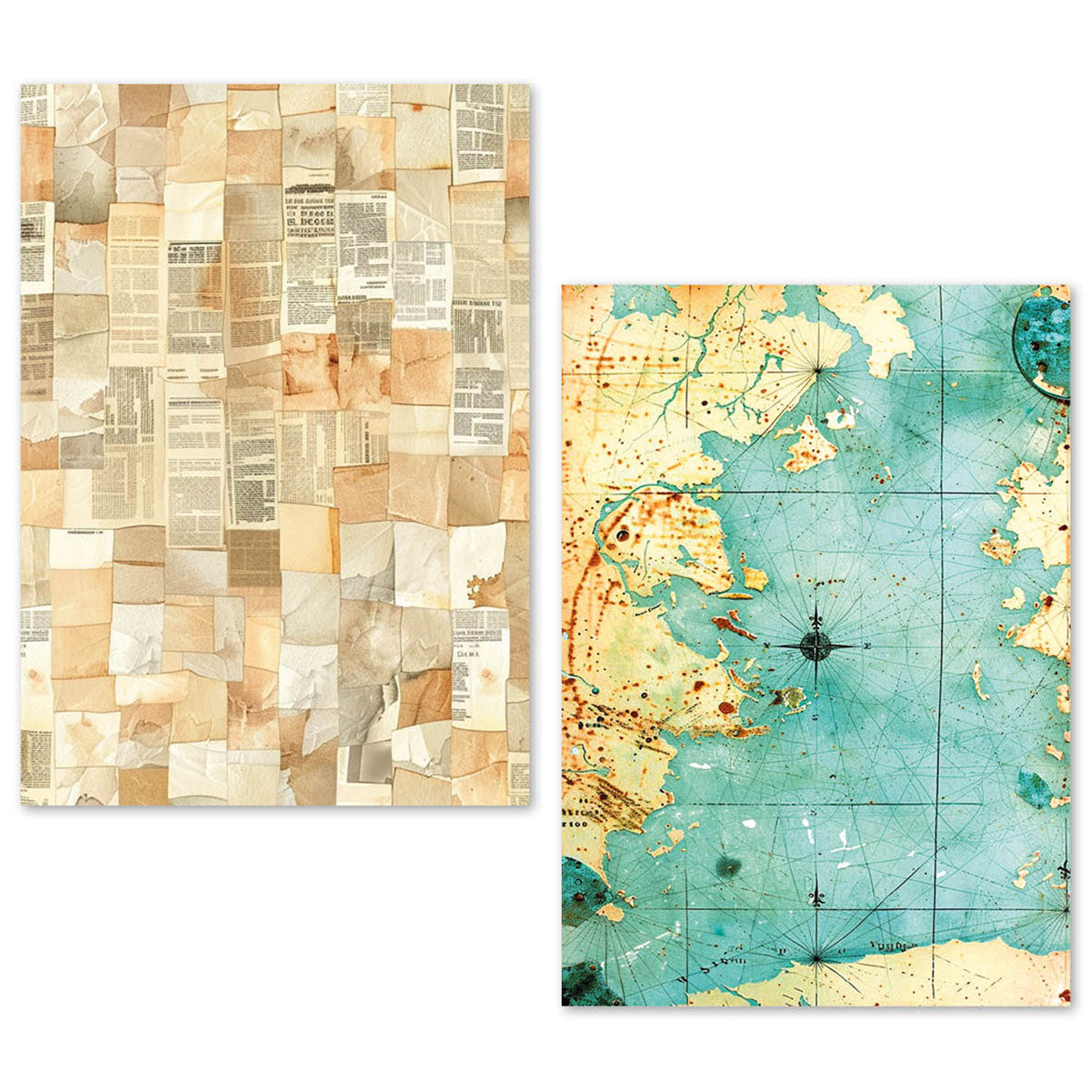 Ciao Bella Fragments of Time A5 Tissue Paper Set (24pcs)
