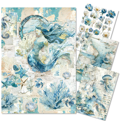 Ciao Bella Edge of the Ocean A4 Mixed Media Rice Paper (4pcs)