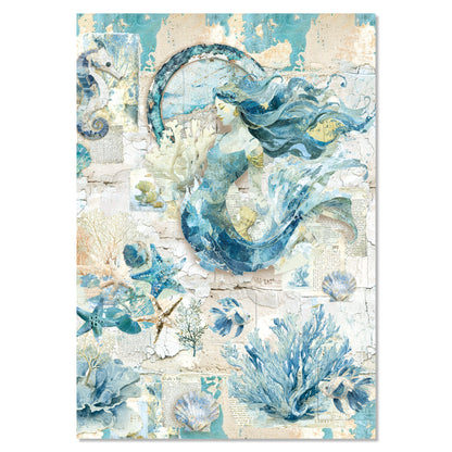 Ciao Bella Edge of the Ocean A4 Mixed Media Rice Paper (4pcs)