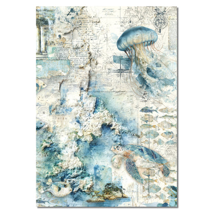 Ciao Bella Edge of the Ocean A4 Mixed Media Rice Paper (4pcs)