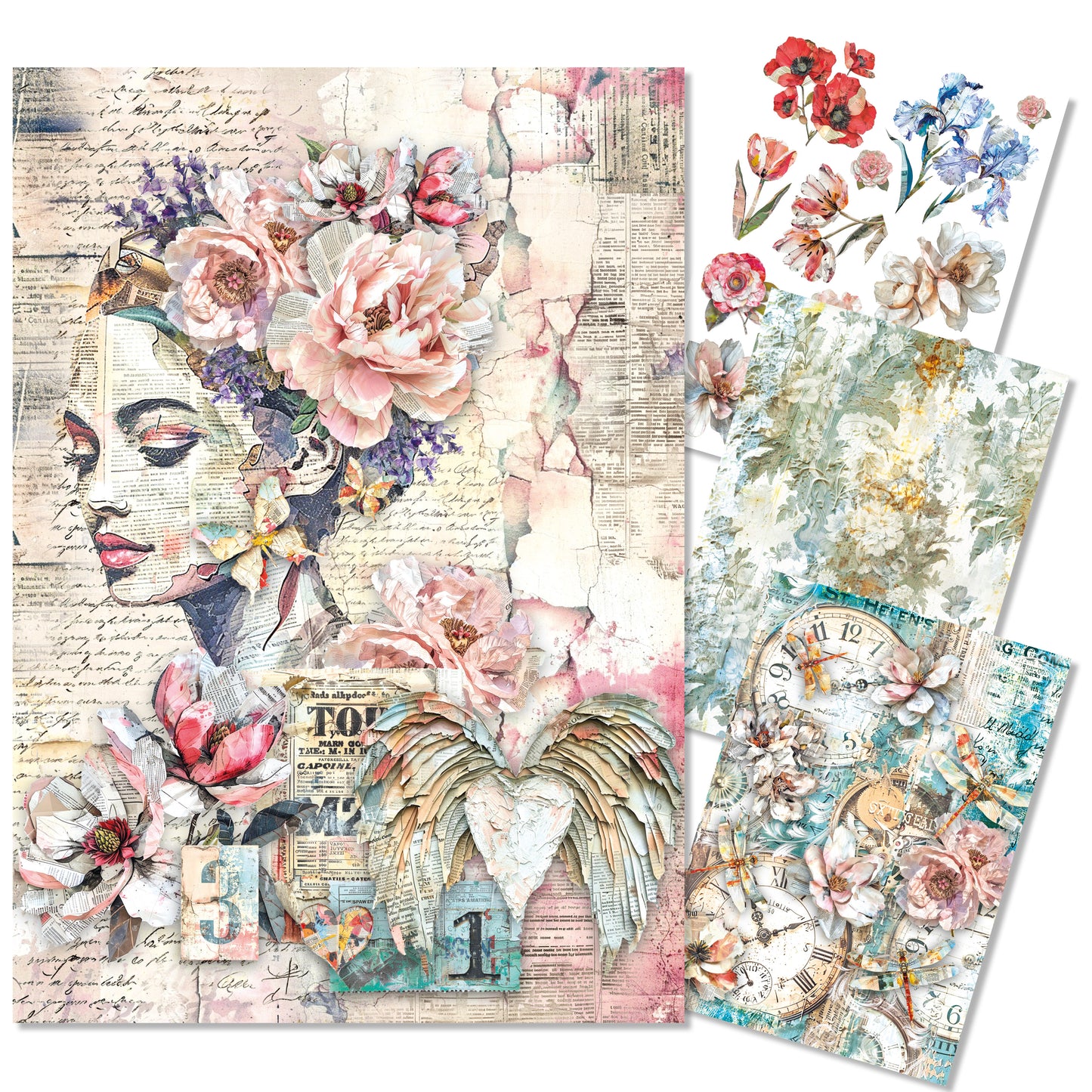 Ciao Bella The Sound of Spring A4 Mixed Media Rice Paper (4pcs)