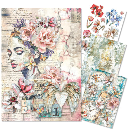 Ciao Bella The Sound of Spring A4 Mixed Media Rice Paper (4pcs)