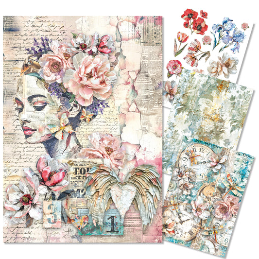 Ciao Bella The Sound of Spring A4 Mixed Media Rice Paper (4pcs)