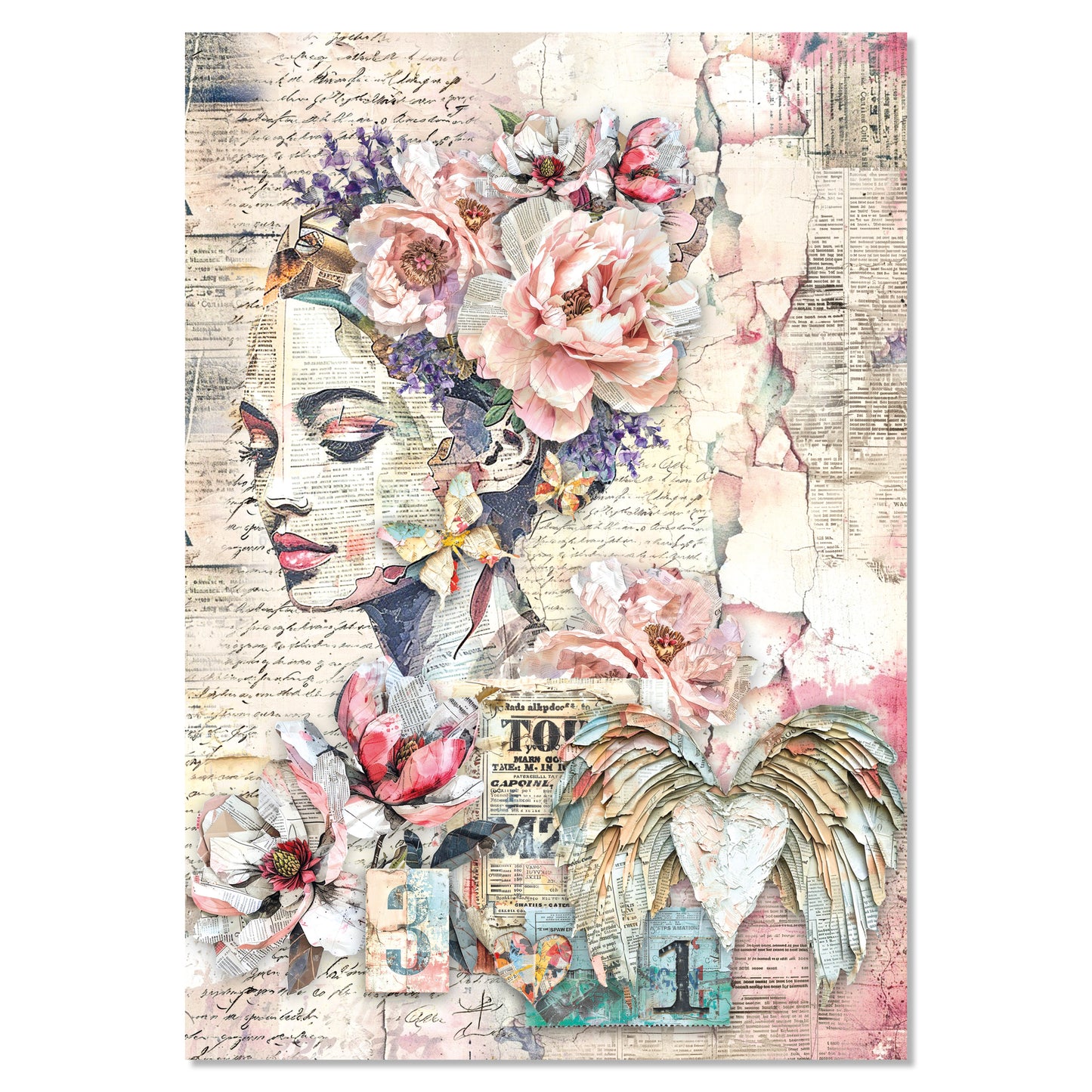 Ciao Bella The Sound of Spring A4 Mixed Media Rice Paper (4pcs)