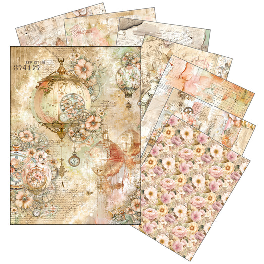 Ciao Bella Lost in Time A5 Rice Paper Mixed (8pcs)