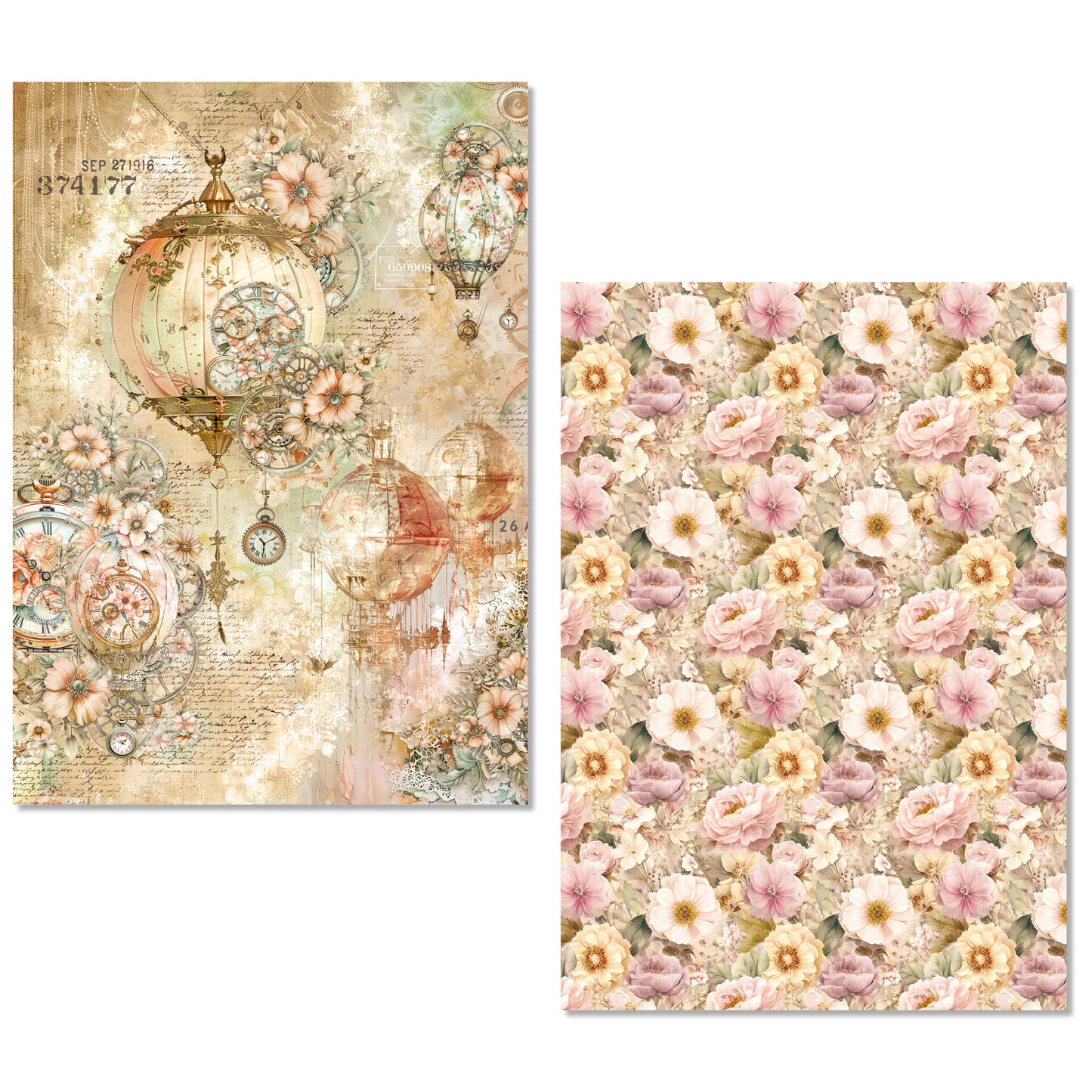 Ciao Bella Lost in Time A5 Rice Paper Mixed (8pcs)