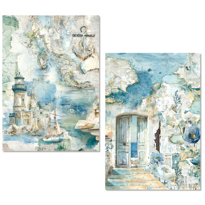Ciao Bella Edge of the Ocean A5 Rice Paper Mixed (8pcs)