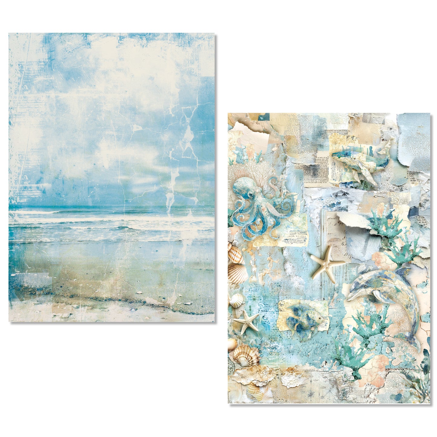 Ciao Bella Edge of the Ocean A5 Rice Paper Mixed (8pcs)