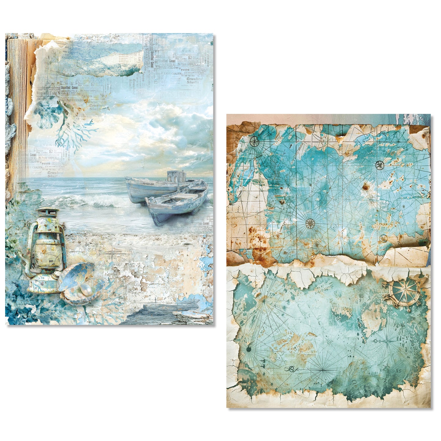 Ciao Bella Edge of the Ocean A5 Rice Paper Mixed (8pcs)