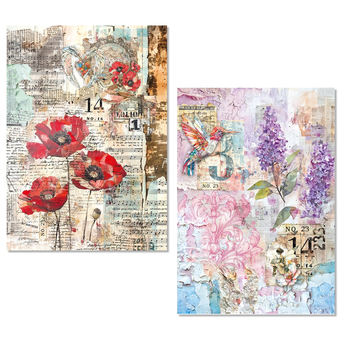 Ciao Bella The Sound of Spring A5 Rice Paper Mixed (8pcs)