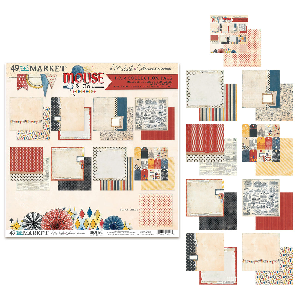 49 And Market Mouse & Co. 12x12 Inch Collection Pack by Michelle Coleman