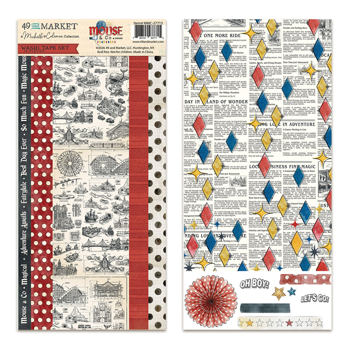 49 And Market Mouse & Co. Washi Sheets by Michelle Coleman