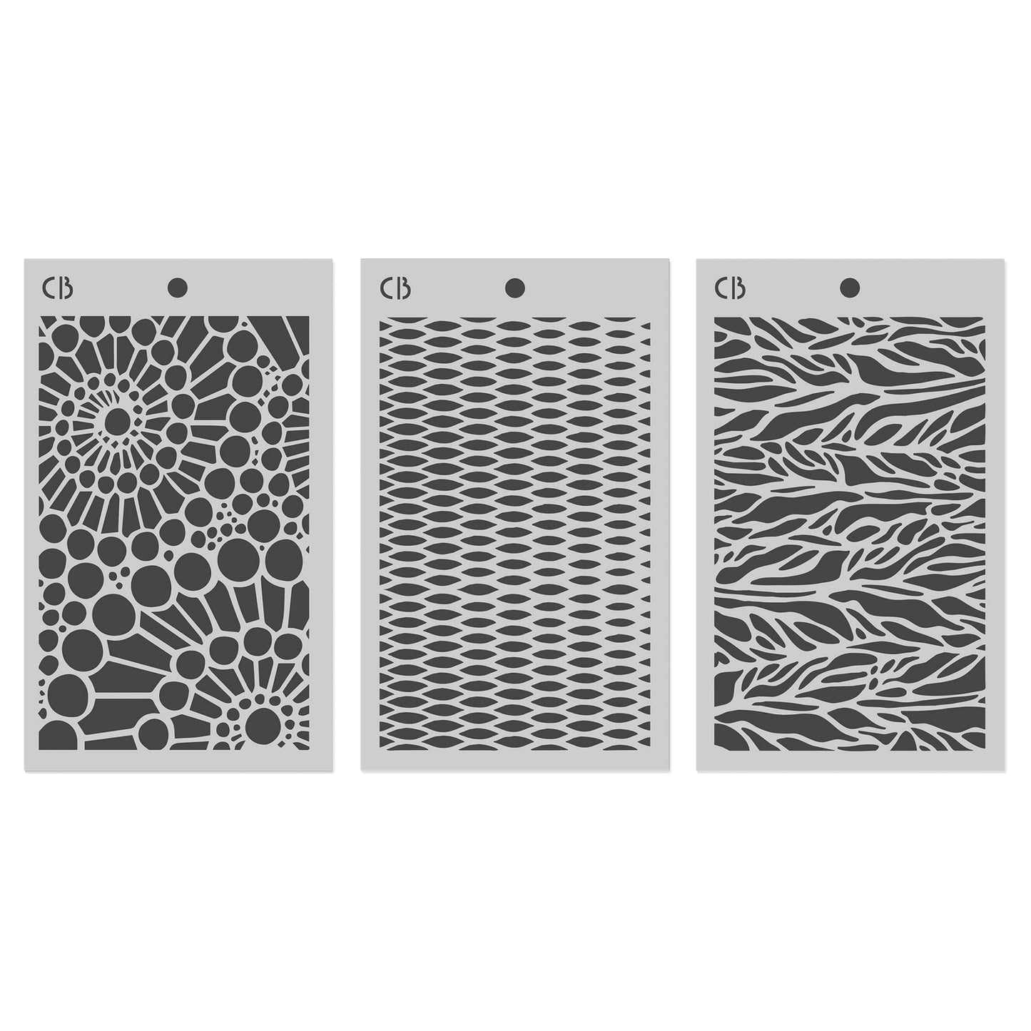 Ciao Bella An Artist journey 5x8 Inch Stencil Mix Triple Layer Set