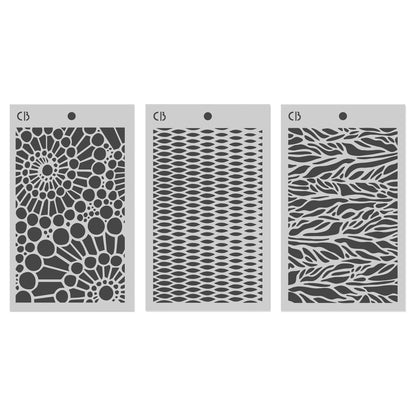 Ciao Bella An Artist journey 5x8 Inch Stencil Mix Triple Layer Set