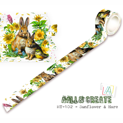 MT-102 - Washi Tape - Sunflower & Hare (Layer-It-Up!)