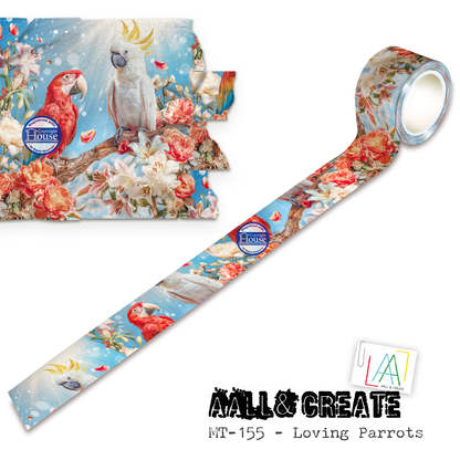 MT-155 - Washi Tape - Loving Parrots (Layer-It-Up!)