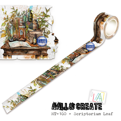 MT-160 - Washi Tape - Scriptorium Leaf (Layer-It-Up!)