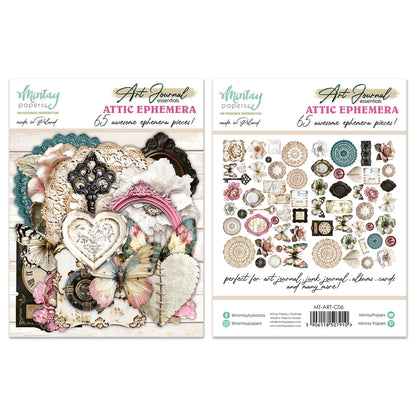 Mintay Art Journal Ephemera Pack Attic (65pcs)