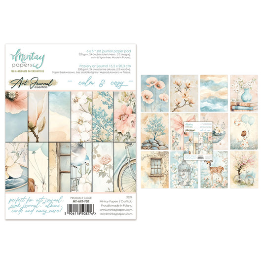 Mintay Art Journal Paper Pad 6x8 Inch Calm & Cozy