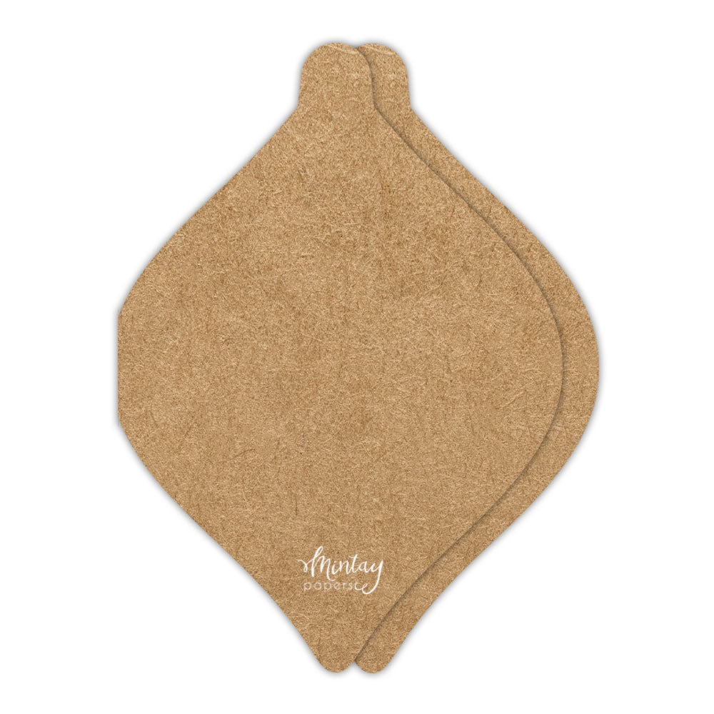 Mintay Basic Bauble Card Base Kraft (5pcs)