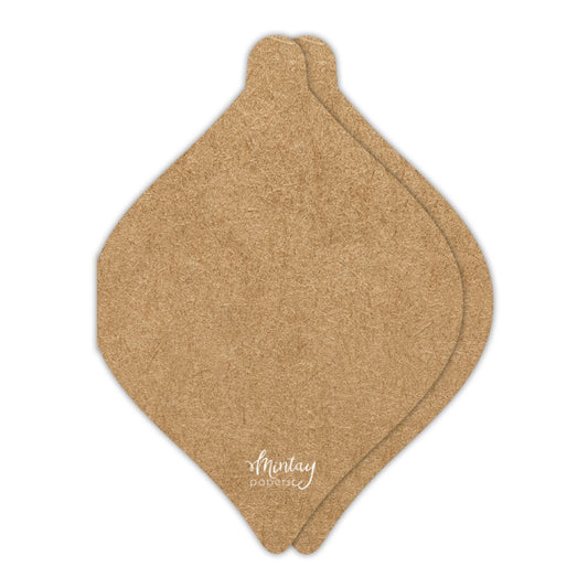 Mintay Basic Bauble Card Base Kraft (5pcs)
