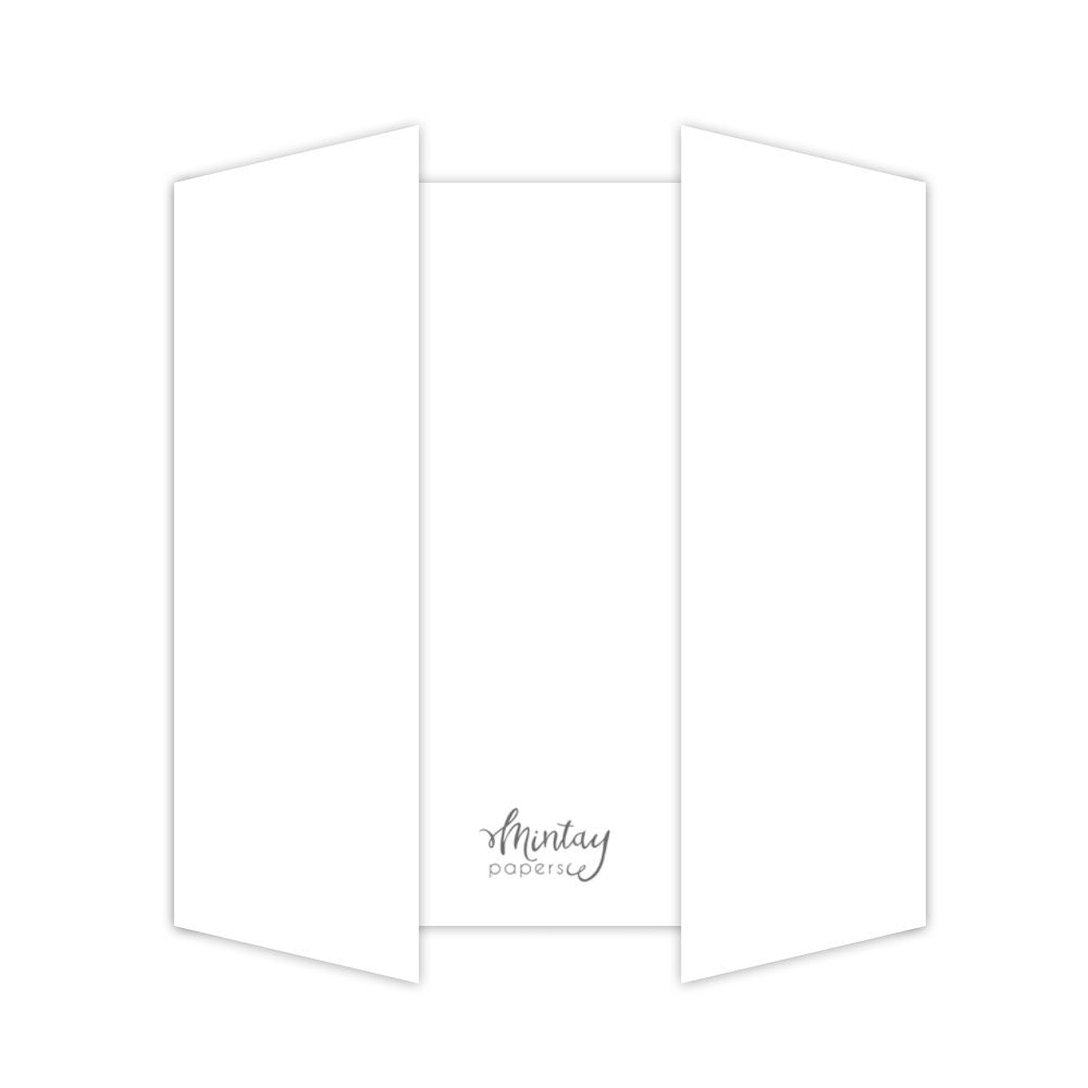 Mintay Basic Gate Fold Card Base White (5pcs)