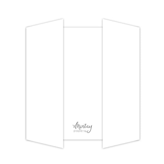 Mintay Basic Gate Fold Card Base White (5pcs)