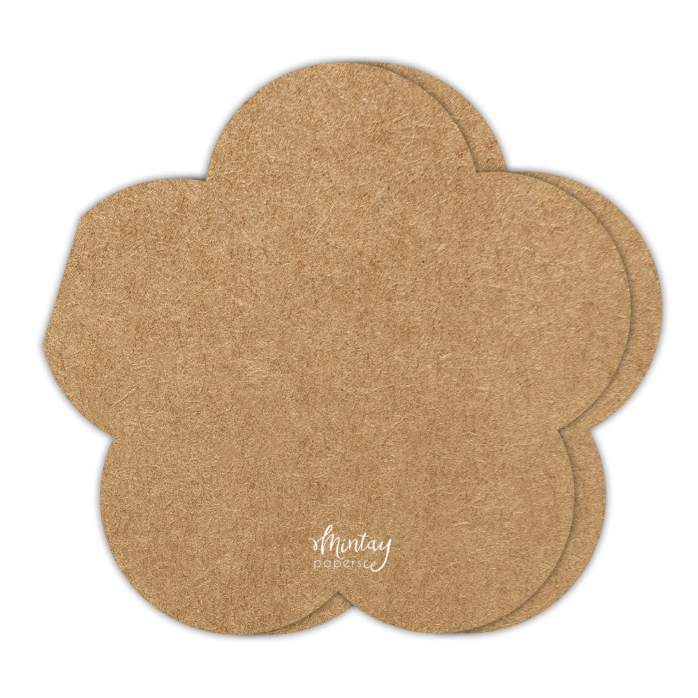 Mintay Basic Flower Card Base Kraft (5pcs)